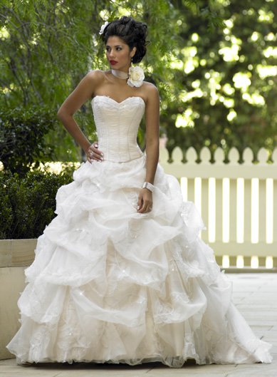 Custom made wedding dress