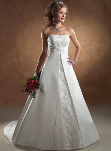 Custom made wedding dress