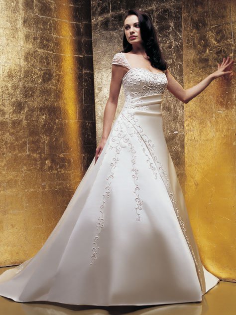 Custom made wedding dress