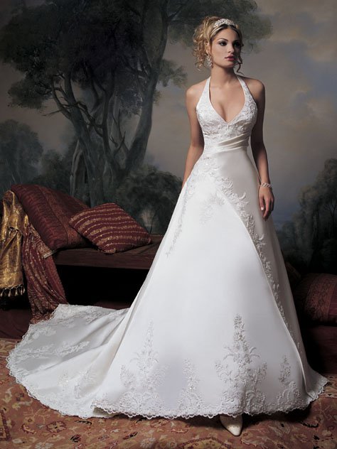 Custom made wedding dress