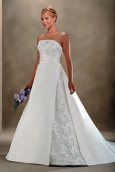 Custom made wedding dress