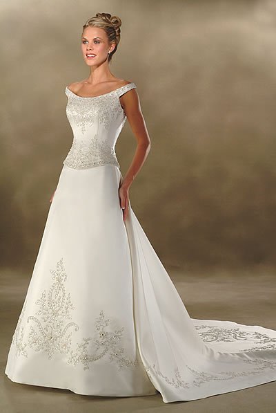 Custom made wedding dress