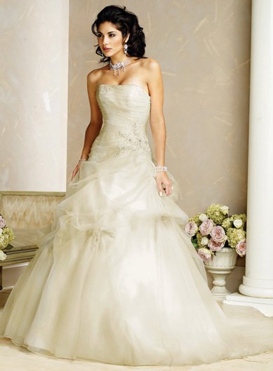 Custom made wedding dress