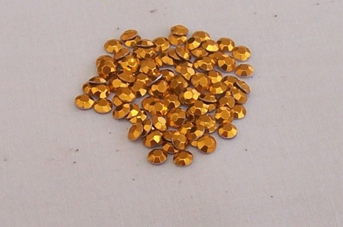 5mm HotFix Rhinestuds Gold1gross(144pcs)