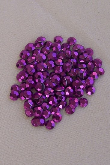 4mm Hot Fix Rhinestuds Amethyst 1gross (144 pcs)