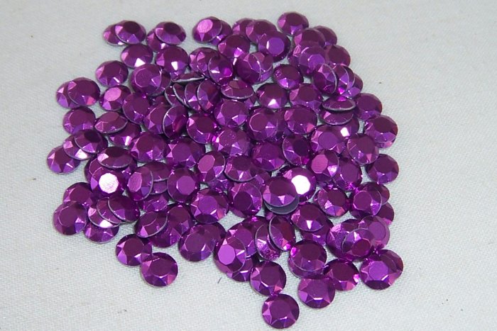 5mm HotFix Rhinestuds Amethyst 1gross(144pcs)