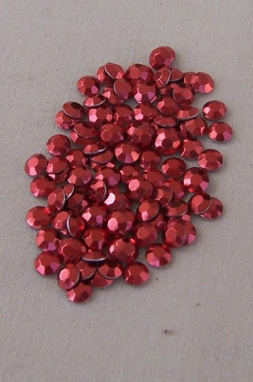 4mm Hot Fix Rhinestuds Siam 1 gross (144pcs)