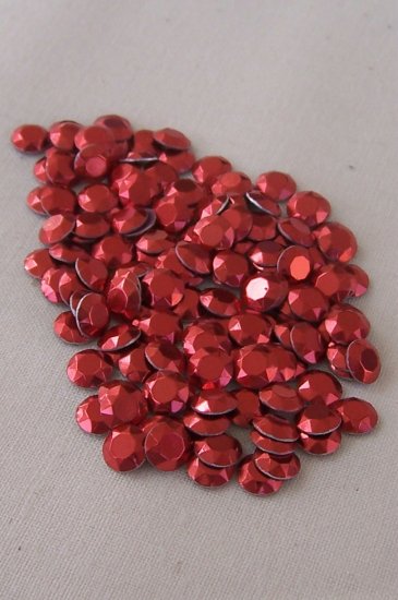 5mm Hot Fix Rhinestuds Siam 1 gross (144pcs)