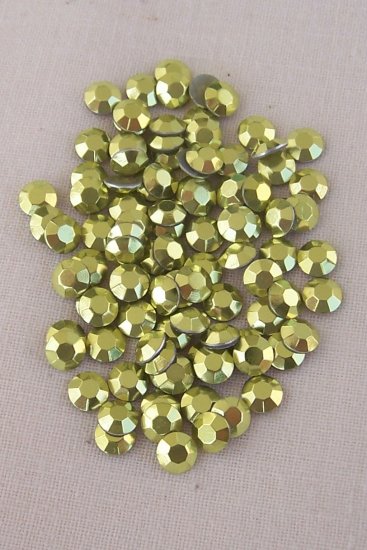 5mm Hot Fix Rhinestuds Light Green 1gross(144pcs)