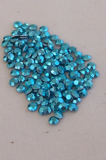 3mm Hot Fix Rhinestuds Sky Blue 1gross(144pcs)