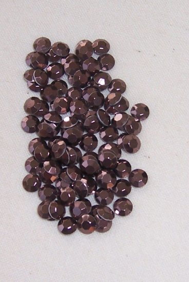 4mm Hot Fix Rhinestuds Brown 1gross(144pcs)