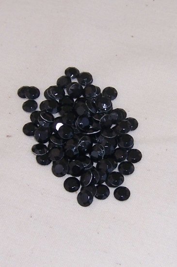 5mm Hot Fix Rhinestuds Jet Black 1gross(144pcs)