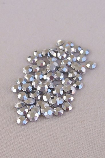 3mm Hot Fix Rhinestuds Silver 1gross(144pcs)