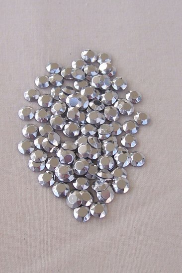 5mm Hot Fix Rhinestuds Silver 1gross(144pcs)