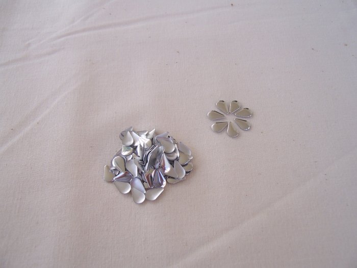 Hot Fix Rhinestud Water Drops 5x8mm Silver 1gross (144pcs)