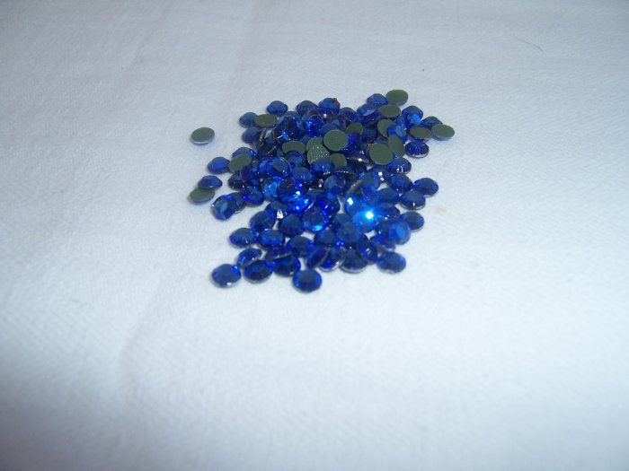 10ss (3mm) Hot Fix Rhinestones Blue 1gross (144pcs)