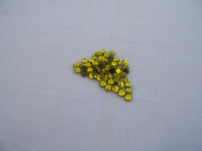 10ss (3mm) Hot Fix Rhinestones Yellow 1gross (144pcs)