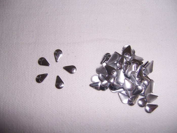 Hot Fix Rhinestud Water Drops 6x10mm Silver 1gross (144pcs)