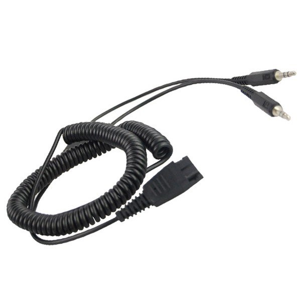 QD to Dual 3.5mm PC Connecting Cord