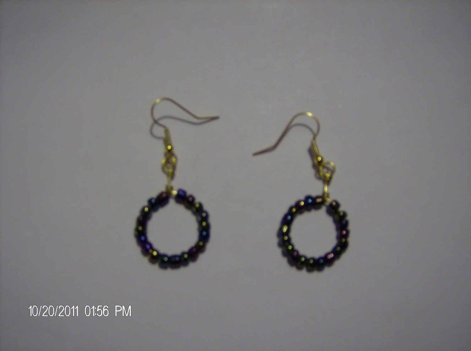 hooped earrings