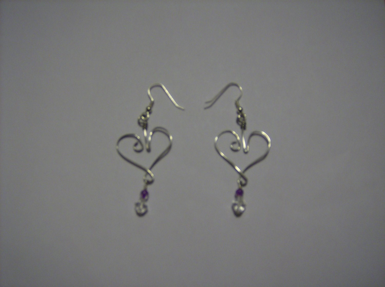 Bleeding heart earrings