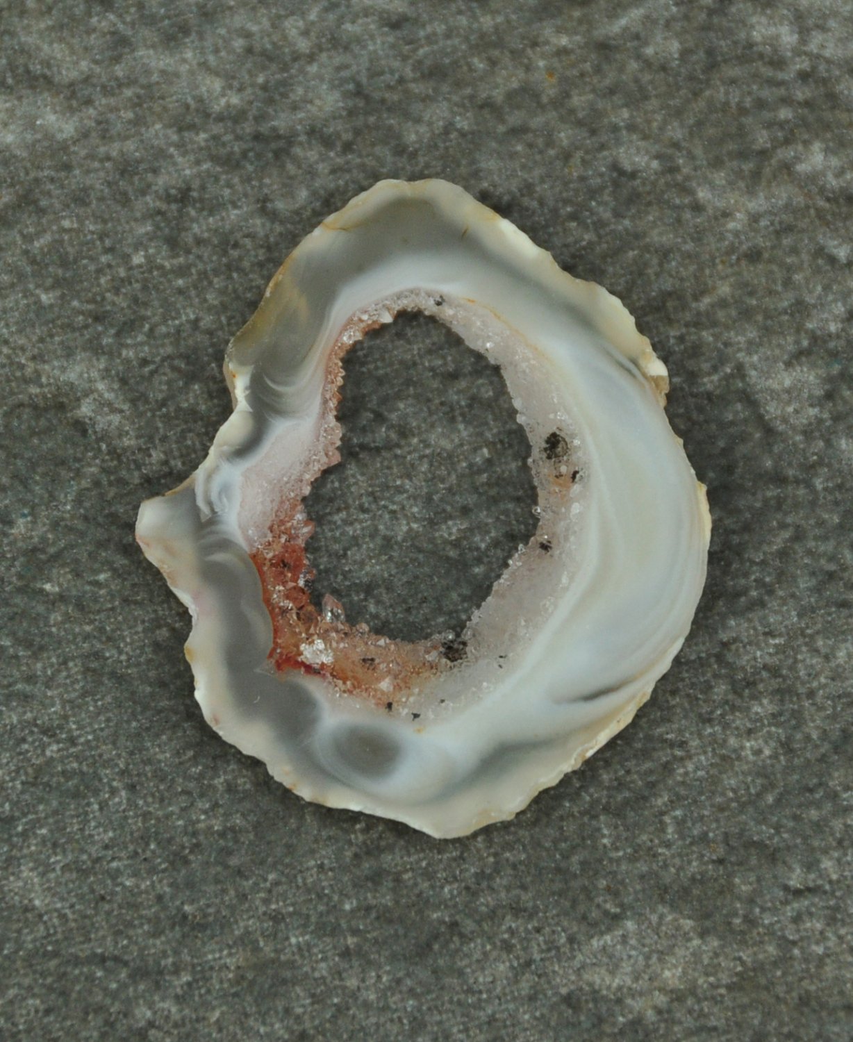 Small Druzy Agate Geode Slice #6 Undrilled for Jewelry Wire Wrap