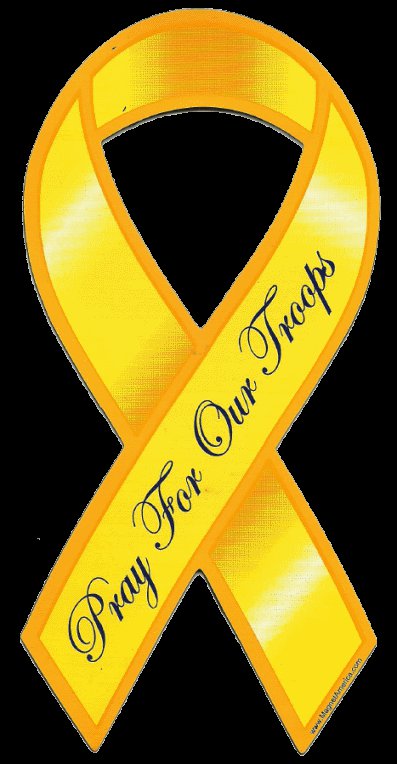 Pray for our Troops Ribbon Magnet