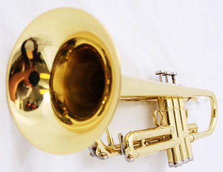 Brass Trumpet Bb Band Approved + Case + Soft White Gloves