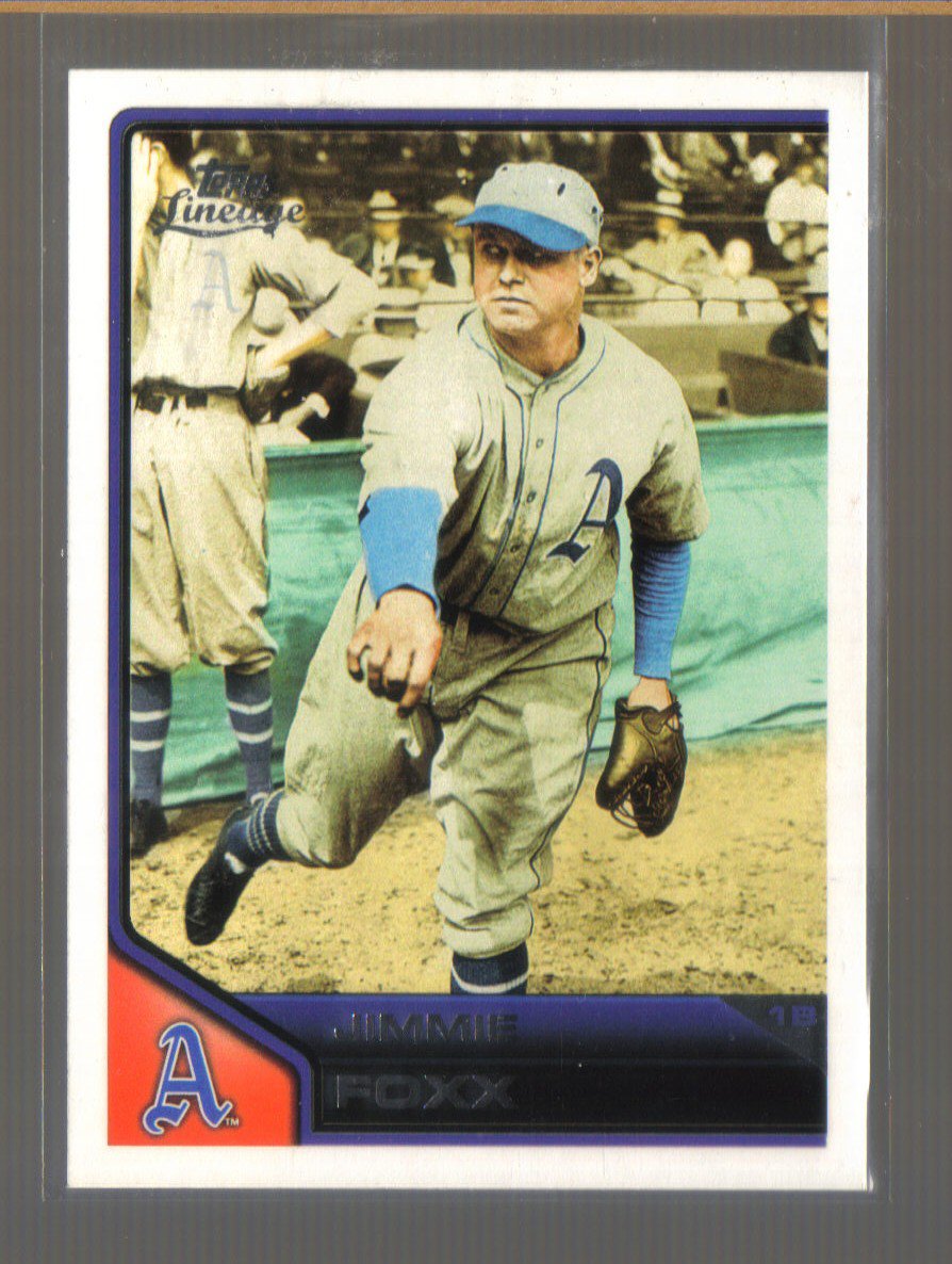 2011 Topps Lineage #3 JIMMIE FOXX A's