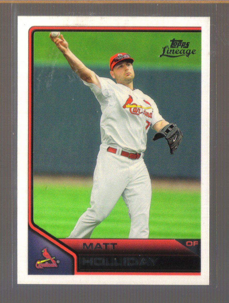 2011 Topps Lineage #9 MATT HOLLIDAY Cardinals