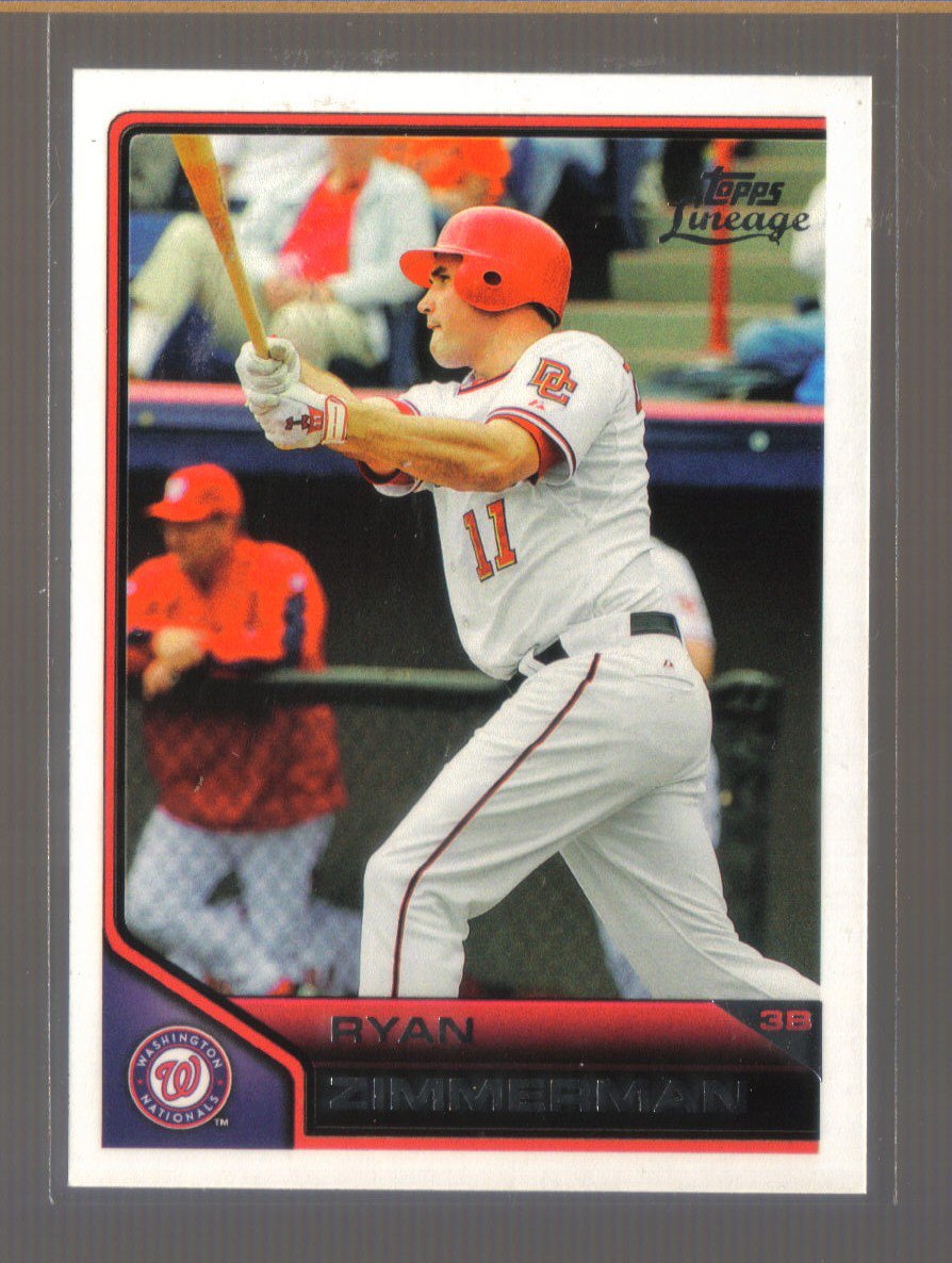 2011 Topps Lineage #11 RYAN ZIMMERMAN Nationals