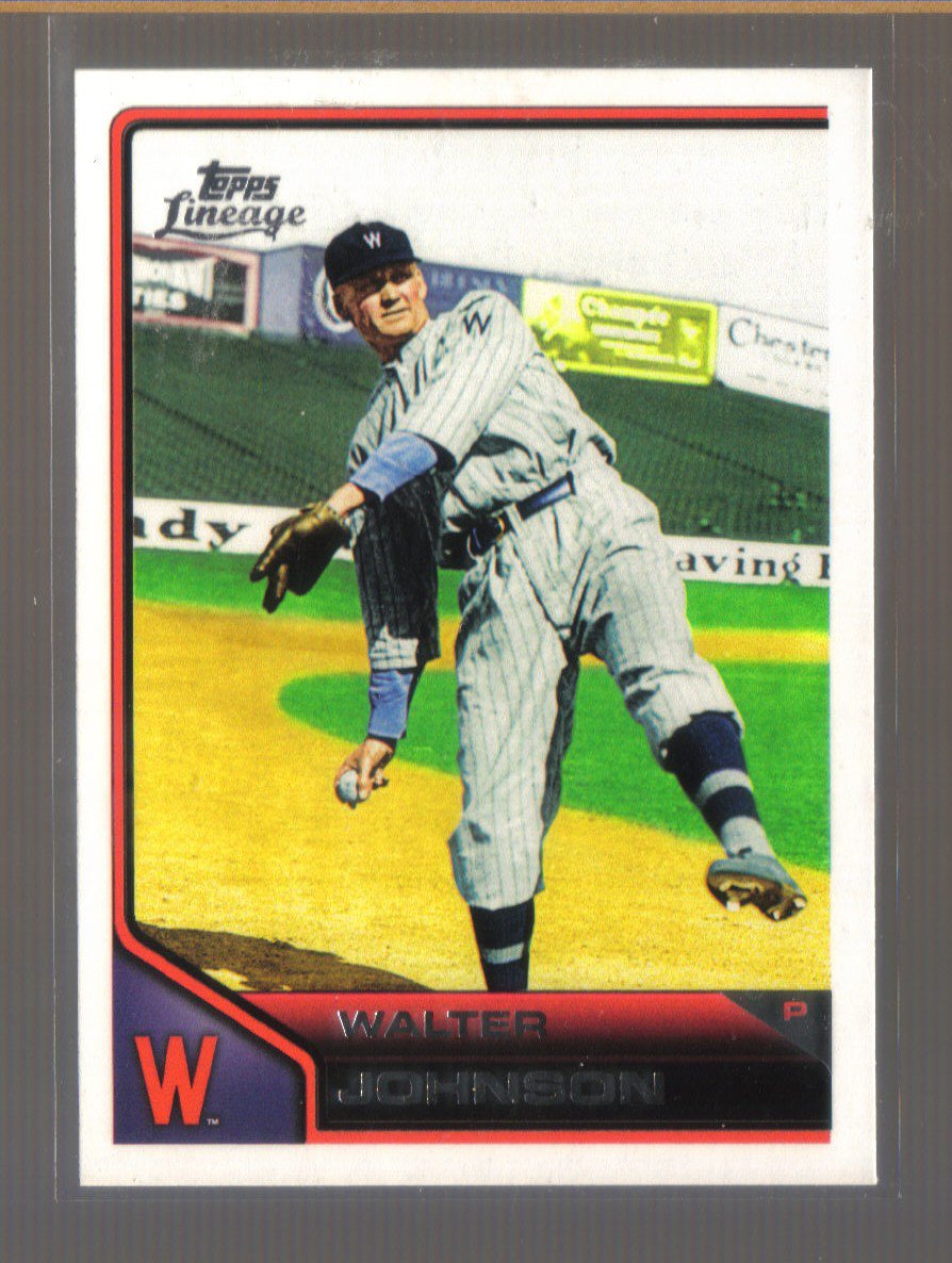 2011 Topps Lineage #16 WALTER JOHNSON Senators