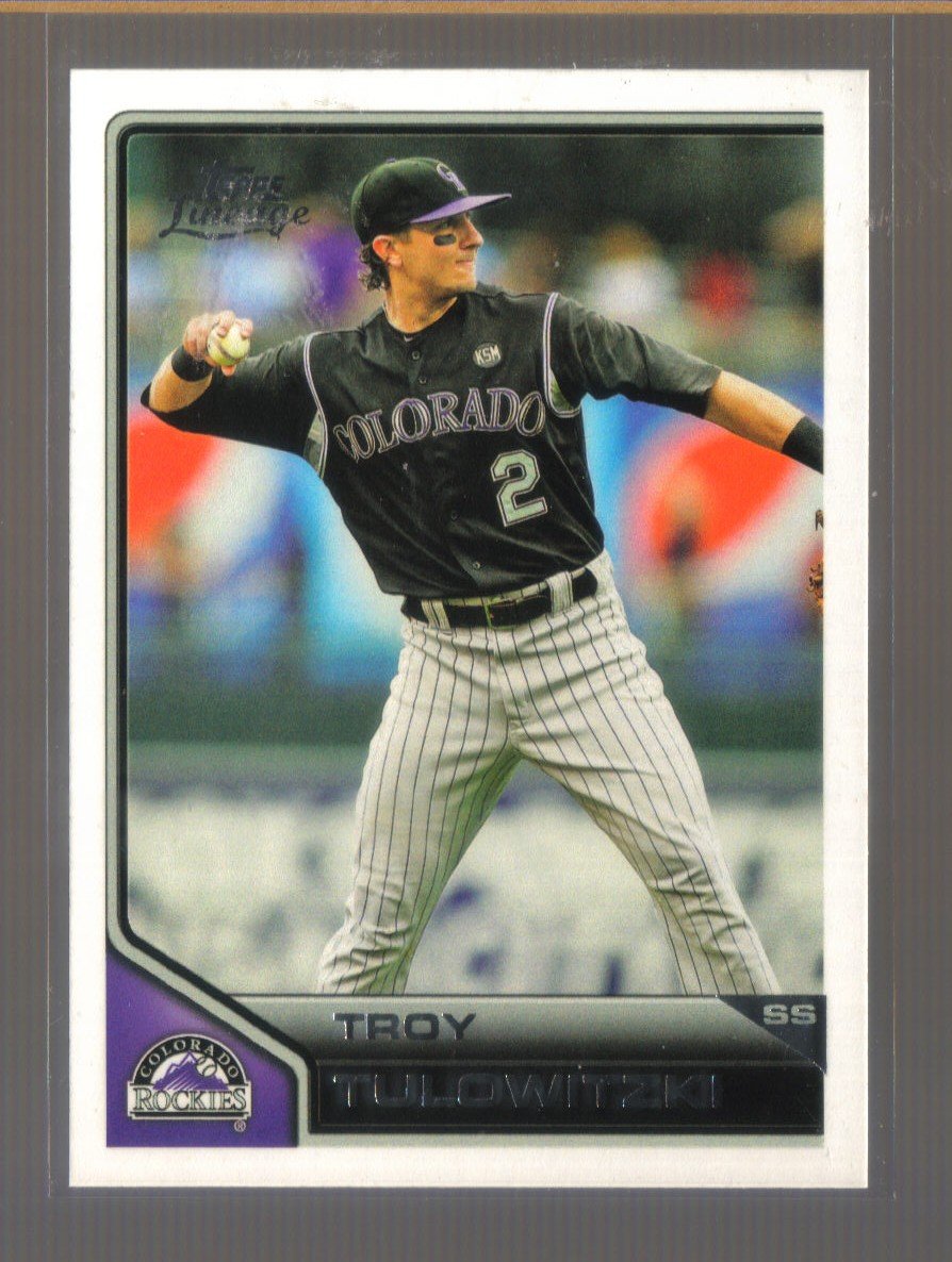 2011 Topps Lineage #80 TROY TULOWITZKI Rockies
