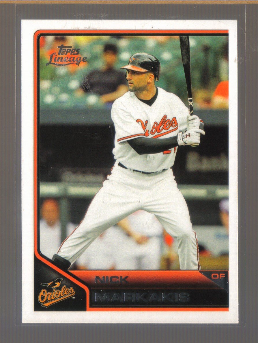2011 Topps Lineage #132 NICK MARKAKIS Orioles