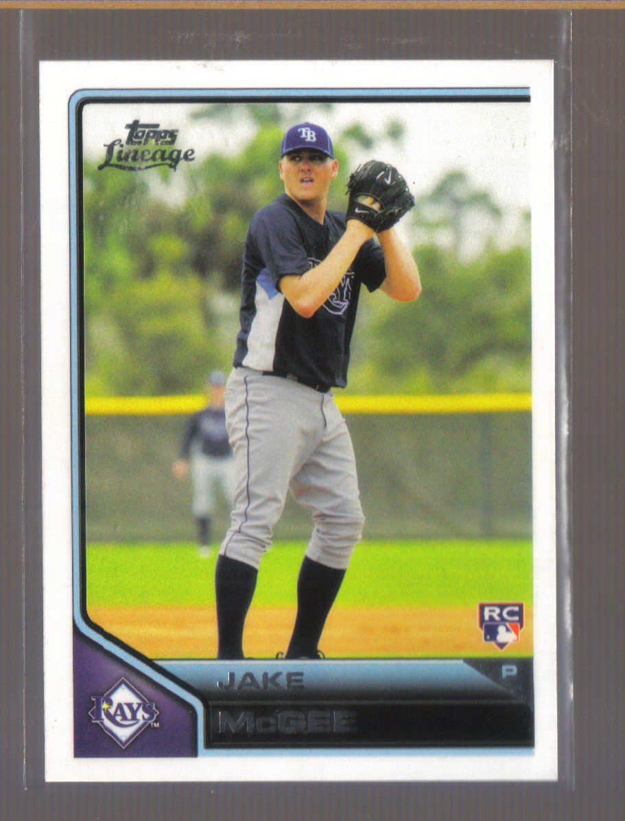 2011 Topps Lineage #179 JAKE McGEE RC Rays