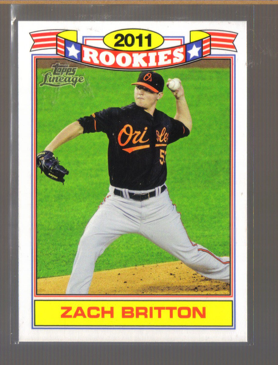 2011 Topps Lineage Rookies #10 ZACH BRITTON Orioles
