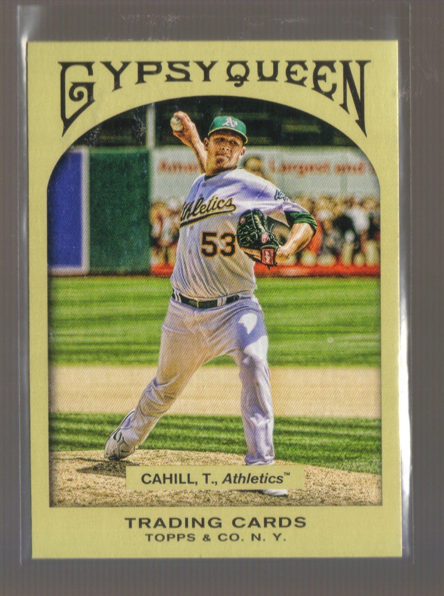 2011 Topps Gypsy Queen #215 TREVOR CAHILL A's