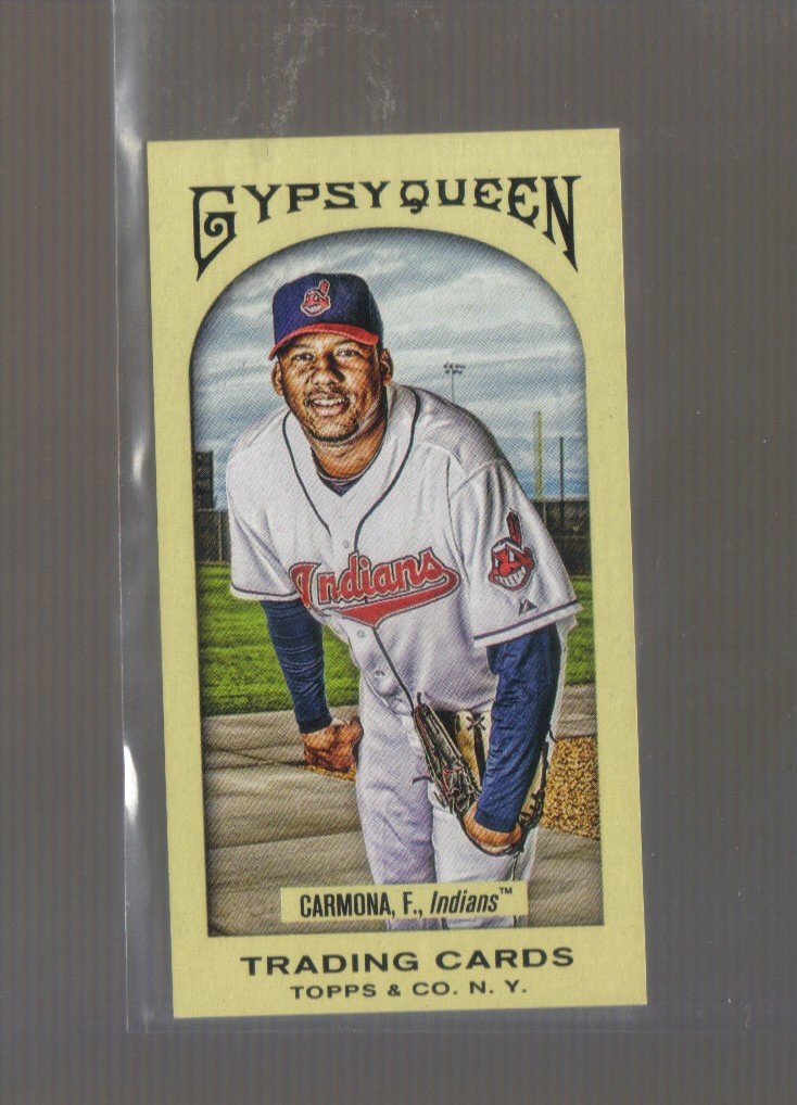 2011 Topps Gypsy Queen Mini Red Gypsy Back #240 FAUSTO CARMONA Indians