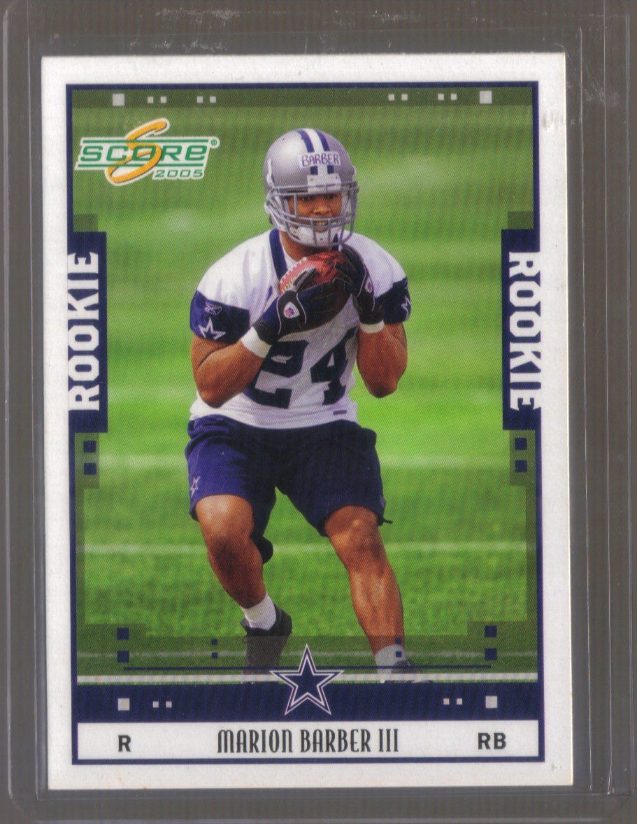 2005 Score #378 MARION BARBER RC Cowboys