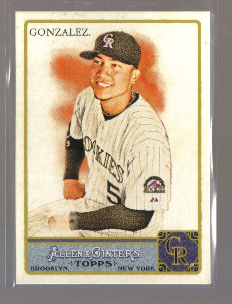 2011 Topps Allen & Ginter #1 CARLOS GONZALEZ Rockies