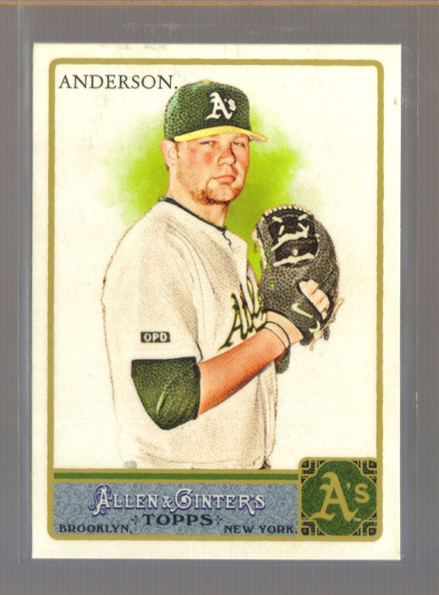 2011 Topps Allen & Ginter #13 BRETT ANDERSON A's