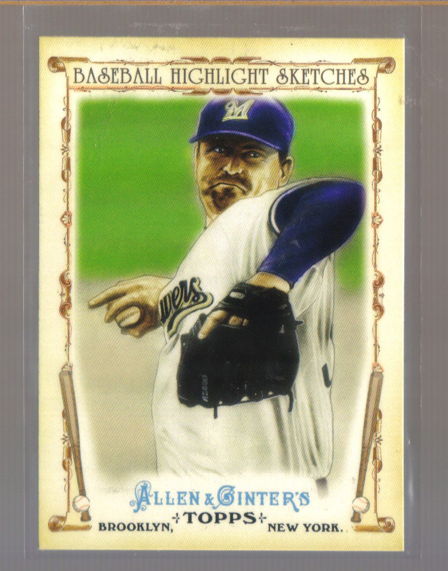 2011 Topps Allen & Ginter Baseball Highlight Sketches #11 TREVOR HOFFMAN Brewers