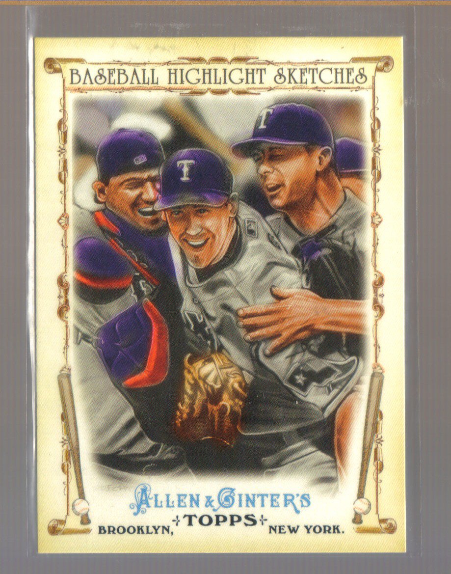 2011 Topps Allen & Ginter Baseball Highlight Sketches #17 TEXAS RANGERS