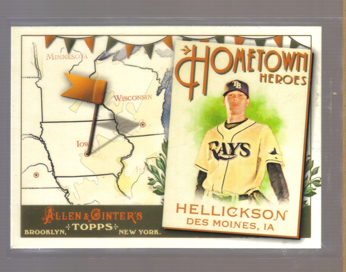 2011 Topps Allen & Ginter Hometown Heroes #87 JEREMY HELLICKSON Rays