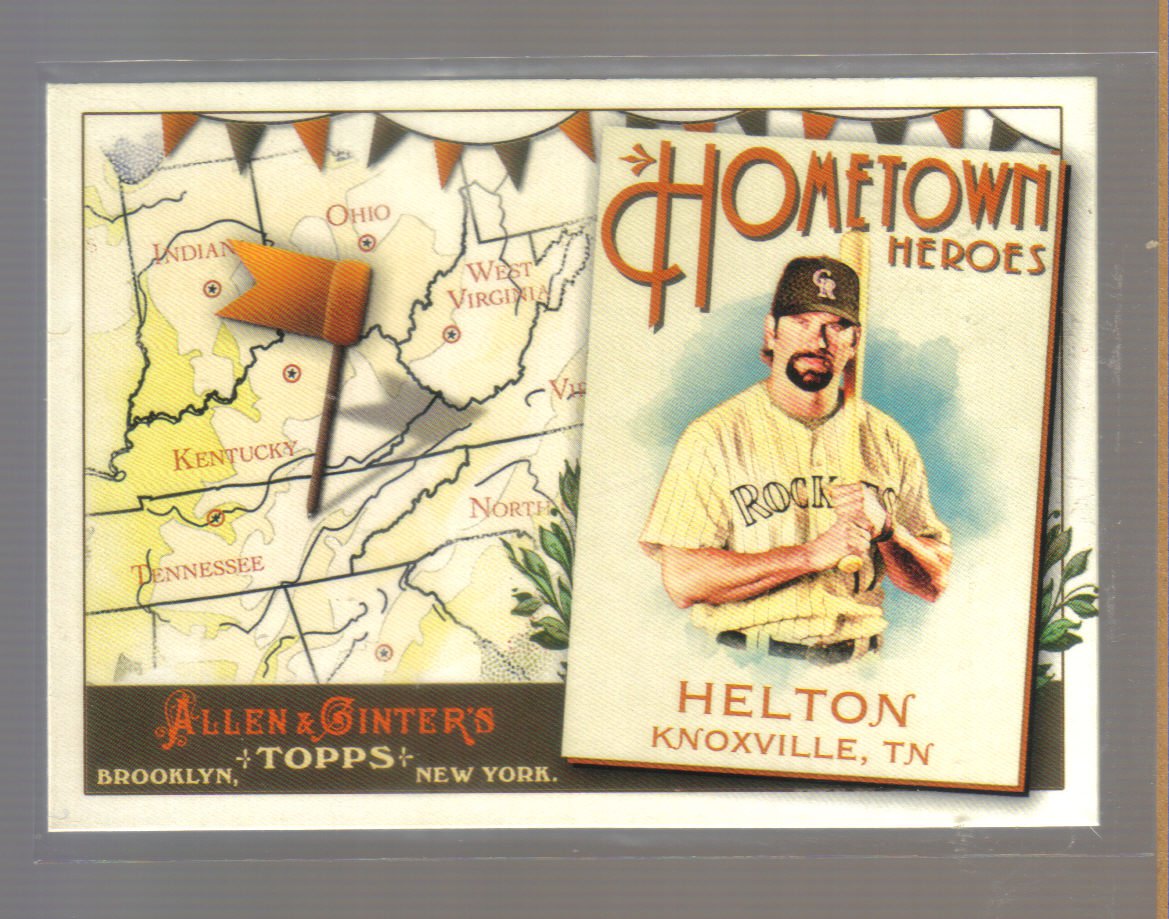 2011 Topps Allen & Ginter Hometown Heroes #89 TODD HELTON Rockies