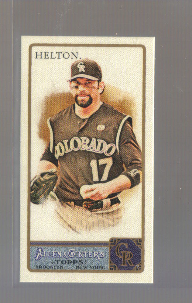 2011 Topps Allen & Ginter Mini A&G Back #154 TODD HELTON Rockies