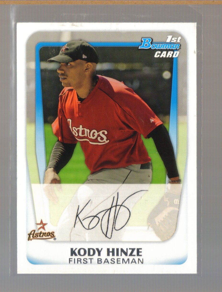 2011 Bowman Prospects #16 KODY HINZE Astros