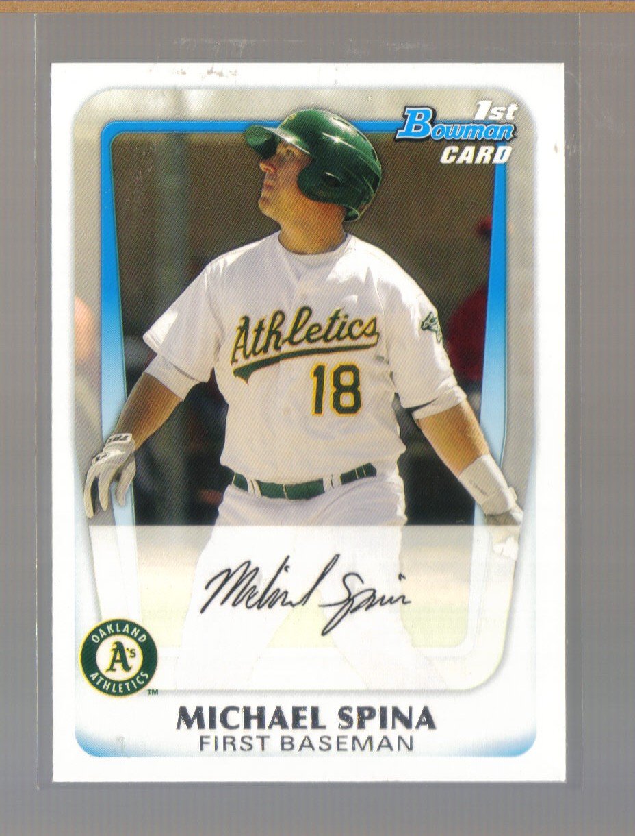 2011 Bowman Prospects #30 MICHAEL SPINA A's