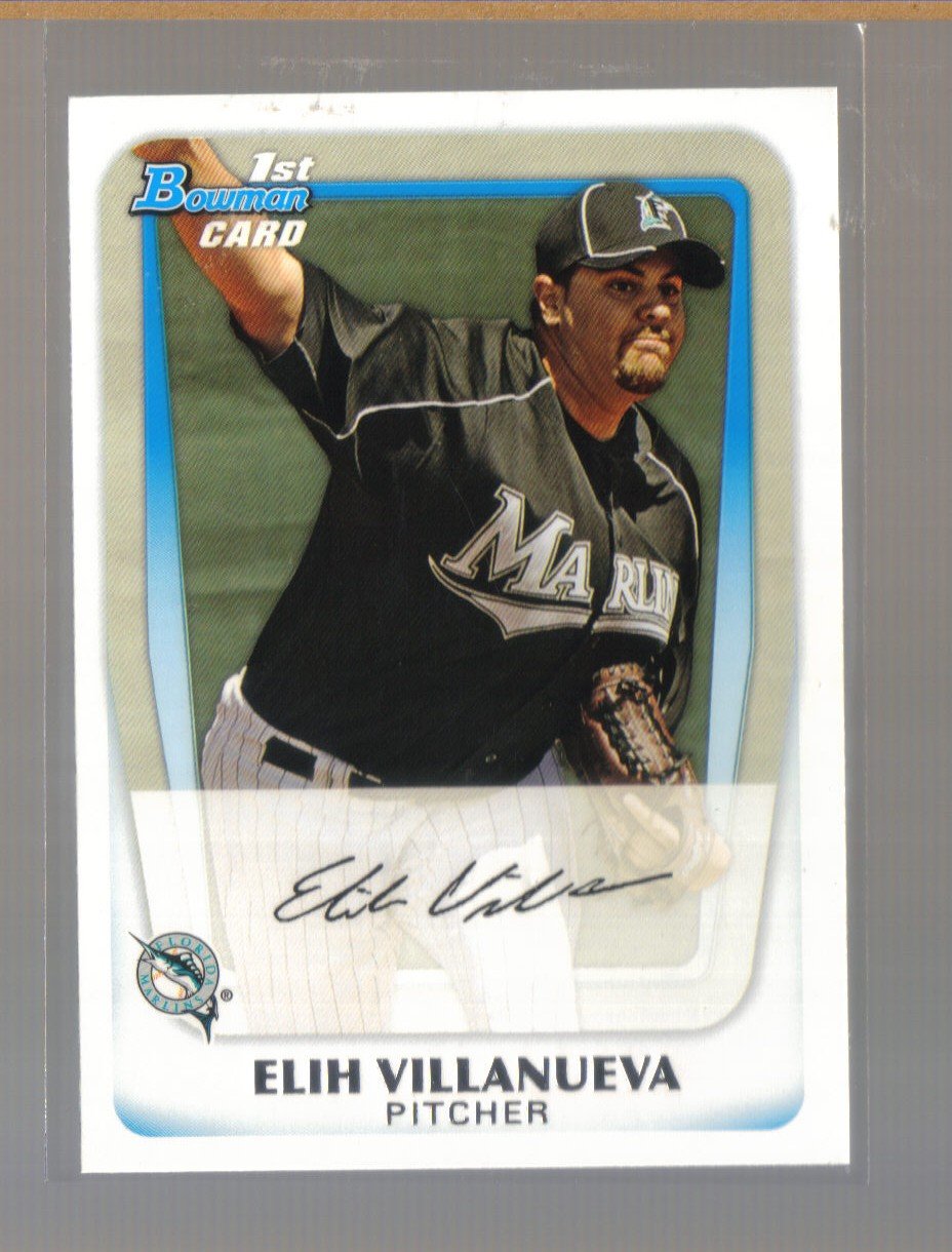 2011 Bowman Prospects #69 ELIH VILLANUEVA Marlins