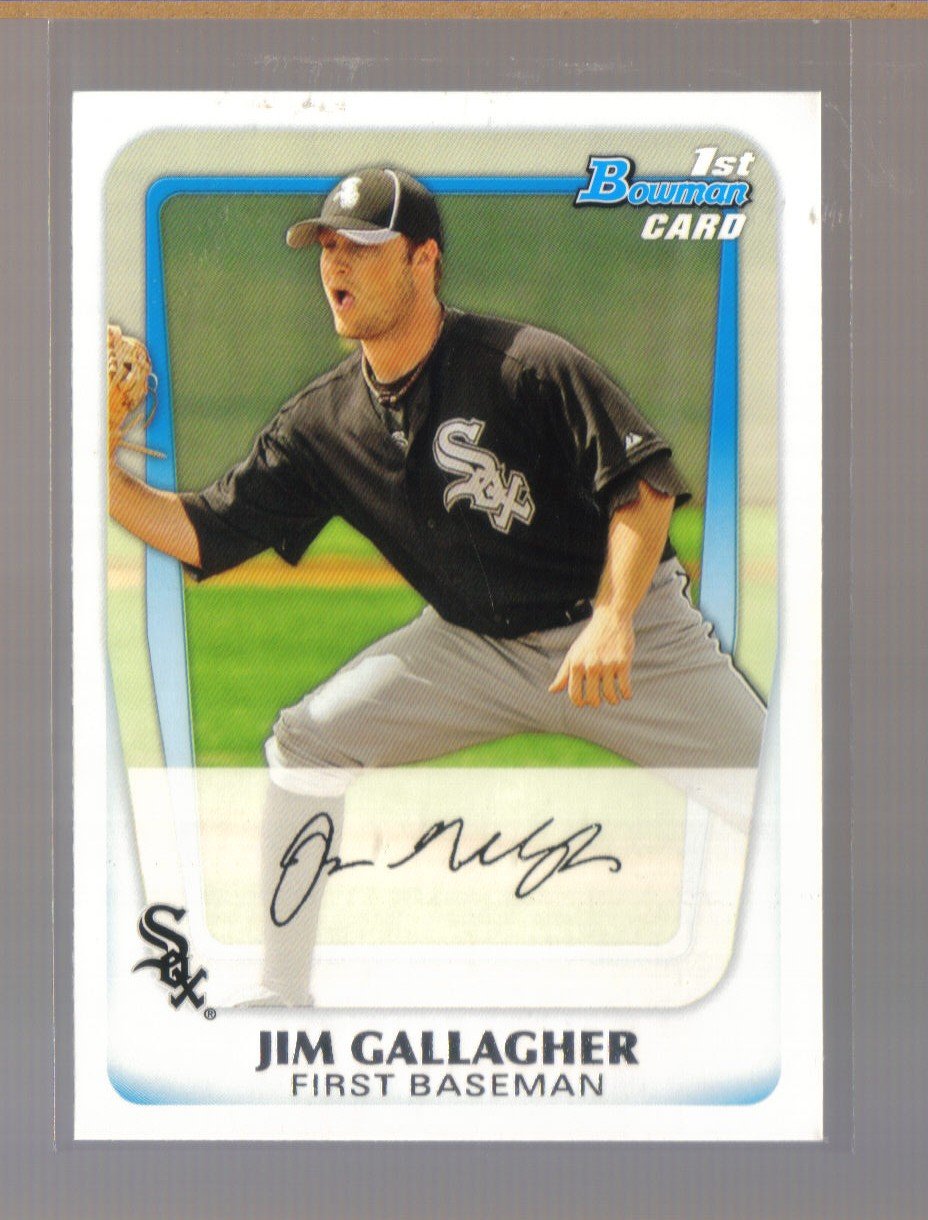 2011 Bowman Prospects #74 JIM GALLAGHER White Sox